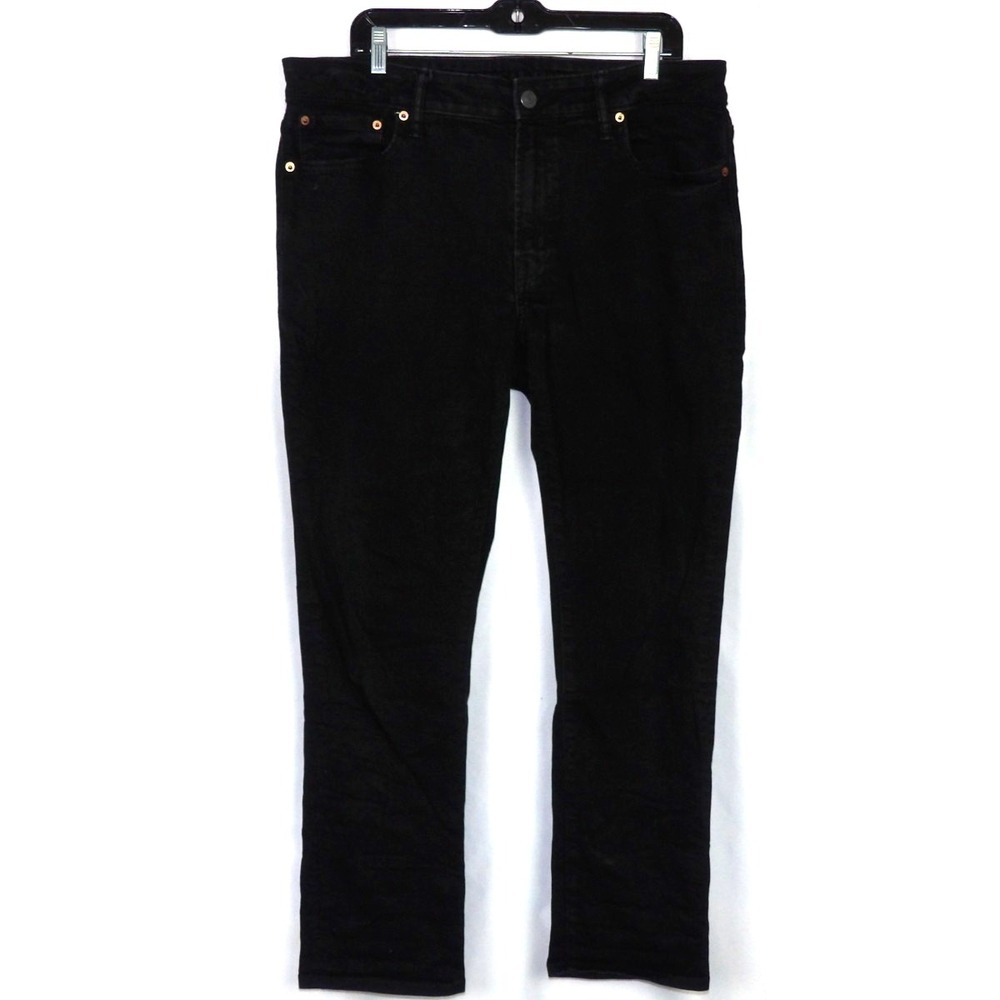 American Eagle Air FLEX+ Black Slim Straight Leg Denim Jeans Men's 36 X 30